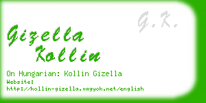 gizella kollin business card